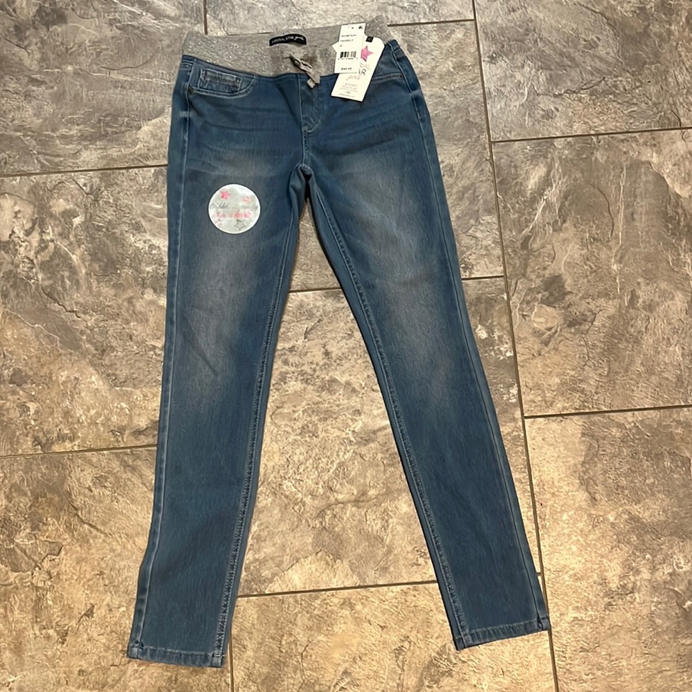 NWT girls pull on jeggings size 12 with elastic waistband